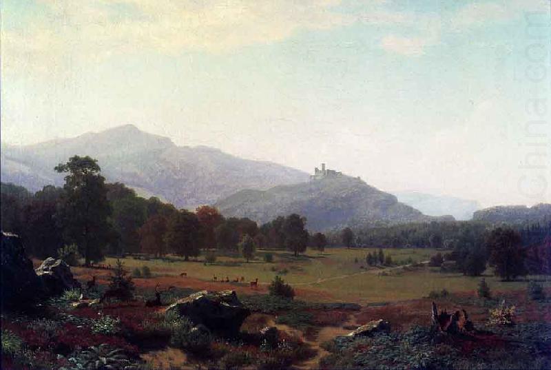 Albert Bierstadt Autumn in the Conway Meadows looking towards Mount Washington oil painting picture